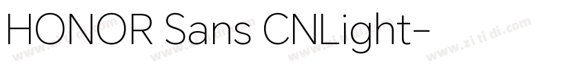 HONOR Sans CNLight字体转换